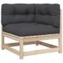 Set de sofás jardín 7 pzas con cojines madera maciza pino de vidaXL, Conjuntos de jardín - Ref: Foro24-3299545, Precio: 674,0...