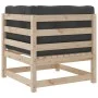Set de sofás jardín 7 pzas con cojines madera maciza pino de vidaXL, Conjuntos de jardín - Ref: Foro24-3299545, Precio: 674,0...