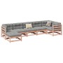 Set de sofás jardín 7 pzas con cojines madera abeto Douglas de vidaXL, Conjuntos de jardín - Ref: Foro24-3299547, Precio: 686...