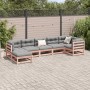 Set de sofás jardín 7 pzas con cojines madera abeto Douglas de vidaXL, Conjuntos de jardín - Ref: Foro24-3299547, Precio: 686...