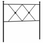 Cabecero de metal negro 90 cm de vidaXL, Cabeceros y pies de cama - Ref: Foro24-376530, Precio: 37,40 €, Descuento: %