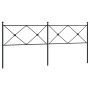 Cabecero de metal negro 193 cm de vidaXL, Cabeceros y pies de cama - Ref: Foro24-376539, Precio: 50,24 €, Descuento: %