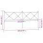 Cabecero de metal negro 193 cm de vidaXL, Cabeceros y pies de cama - Ref: Foro24-376539, Precio: 50,24 €, Descuento: %