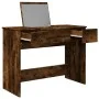 Frisiertisch mit Spiegel in rauchiger Eiche, 100x45x76 cm. von vidaXL, Schlafzimmerkommoden - Ref: Foro24-840699, Preis: 105,...