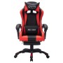 Silla gaming con luces LED RGB cuero sintético rojo y negro de vidaXL, Sillas de oficina - Ref: Foro24-288007, Precio: 189,01...