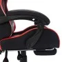 Silla gaming con luces LED RGB cuero sintético rojo y negro de vidaXL, Sillas de oficina - Ref: Foro24-288007, Precio: 193,09...