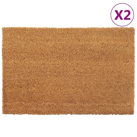 Felpudos 2 unidades fibra de coco natural 40x60 cm de vidaXL, Felpudos - Ref: Foro24-155597, Precio: 28,94 €, Descuento: %