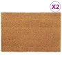 Felpudos 2 unidades fibra de coco natural 40x60 cm de vidaXL, Felpudos - Ref: Foro24-155597, Precio: 28,94 €, Descuento: %