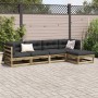 Set de sofás jardín 5 pzas con cojines madera pino impregnada de vidaXL, Conjuntos de jardín - Ref: Foro24-3299392, Precio: 4...