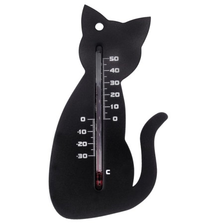 Nature Termómetro de pared de exterior gato negro de Nature, Termómetros para la casa - Ref: Foro24-428539, Precio: 13,37 €, ...