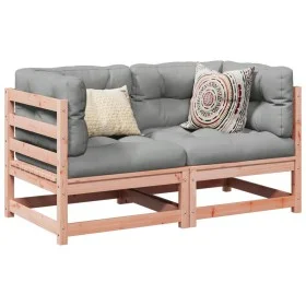 Set de sofás jardín 2 pzas con cojines madera abeto Douglas de vidaXL, Conjuntos de jardín - Ref: Foro24-3295828, Precio: 202...