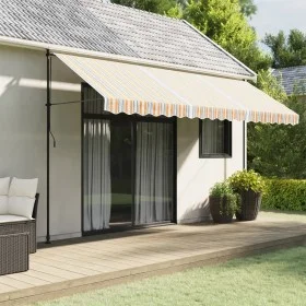 Tela de repuesto de toldo rayas de colores 4,5x3 m de vidaXL, Toldos - Ref: Foro24-367728, Precio: 62,59 €, Descuento: %