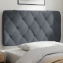 Cabecero de cama acolchado terciopelo gris oscuro 100 cm de vidaXL, Cabeceros y pies de cama - Ref: Foro24-374715, Precio: 45...