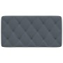 Cabecero de cama acolchado terciopelo gris oscuro 100 cm de vidaXL, Cabeceros y pies de cama - Ref: Foro24-374715, Precio: 45...