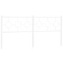 Cabecero de metal blanco 193 cm de vidaXL, Cabeceros y pies de cama - Ref: Foro24-376312, Precio: 44,53 €, Descuento: %