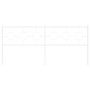 Cabecero de metal blanco 193 cm de vidaXL, Cabeceros y pies de cama - Ref: Foro24-376312, Precio: 44,53 €, Descuento: %