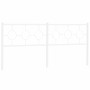 Cabecero de metal blanco 193 cm de vidaXL, Cabeceros y pies de cama - Ref: Foro24-376312, Precio: 44,53 €, Descuento: %