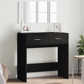 Tocador con espejo negro 80x39x80 cm de vidaXL, Tocadores para dormitorios - Ref: Foro24-840703, Precio: 88,16 €, Descuento: %