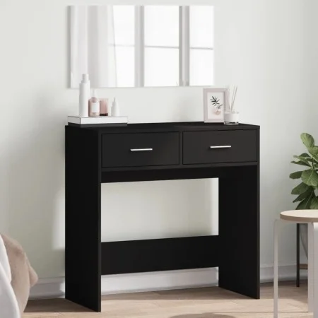 Tocador con espejo negro 80x39x80 cm de vidaXL, Tocadores para dormitorios - Ref: Foro24-840703, Precio: 88,16 €, Descuento: %