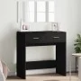 Tocador con espejo negro 80x39x80 cm de vidaXL, Tocadores para dormitorios - Ref: Foro24-840703, Precio: 88,16 €, Descuento: %