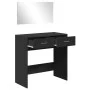Tocador con espejo negro 80x39x80 cm de vidaXL, Tocadores para dormitorios - Ref: Foro24-840703, Precio: 88,16 €, Descuento: %