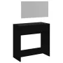 Tocador con espejo negro 80x39x80 cm de vidaXL, Tocadores para dormitorios - Ref: Foro24-840703, Precio: 88,16 €, Descuento: %