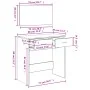 Tocador con espejo negro 80x39x80 cm de vidaXL, Tocadores para dormitorios - Ref: Foro24-840703, Precio: 88,16 €, Descuento: %