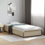 Estructura cama madera ingeniería metal roble Sonoma 90x190 cm de vidaXL, Camas y somieres - Ref: Foro24-845117, Precio: 69,7...