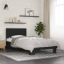 Estructura de cama madera de ingeniería y metal negra 75x190 cm de vidaXL, Camas y somieres - Ref: Foro24-845812, Precio: 72,...