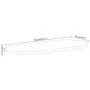 Tablero de mesa ovalado madera maciza de mango 100x50x2,5 cm by vidaXL, Table tops - Ref: Foro24-370126, Price: 70,53 €, Disc...