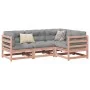 Set de sofás jardín 4 pzas con cojines madera abeto Douglas de vidaXL, Conjuntos de jardín - Ref: Foro24-3299414, Precio: 382...