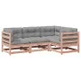 Set de sofás jardín 4 pzas con cojines madera abeto Douglas de vidaXL, Conjuntos de jardín - Ref: Foro24-3299414, Precio: 382...