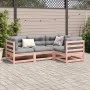 Set de sofás jardín 4 pzas con cojines madera abeto Douglas de vidaXL, Conjuntos de jardín - Ref: Foro24-3299414, Precio: 382...
