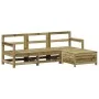 Juego de sofás de jardín 4 pzas madera de pino impregnada de vidaXL, Conjuntos de jardín - Ref: Foro24-3250795, Precio: 241,6...