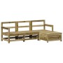 Juego de sofás de jardín 4 pzas madera de pino impregnada de vidaXL, Conjuntos de jardín - Ref: Foro24-3250795, Precio: 245,6...