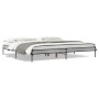 Estructura cama madera ingeniería metal gris Sonoma 180x200 cm de vidaXL, Camas y somieres - Ref: Foro24-845004, Precio: 97,5...