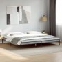 Estructura cama madera ingeniería metal gris Sonoma 180x200 cm de vidaXL, Camas y somieres - Ref: Foro24-845004, Precio: 97,5...
