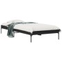 Estructura de cama madera de ingeniería y metal negro 90x200 cm de vidaXL, Camas y somieres - Ref: Foro24-845031, Precio: 68,...