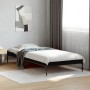Estructura de cama madera de ingeniería y metal negro 90x200 cm de vidaXL, Camas y somieres - Ref: Foro24-845031, Precio: 68,...
