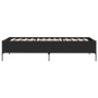Estructura de cama madera de ingeniería y metal negro 90x200 cm de vidaXL, Camas y somieres - Ref: Foro24-844966, Precio: 83,...