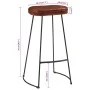 Taburetes de bar Gavin 2 uds marrón oscuro 44x37,5x78 cm de vidaXL, Taburetes de cocina - Ref: Foro24-358921, Precio: 70,23 €...