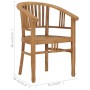 Silla de jardín 2 unidades madera maciza de teca de vidaXL, Sillas de jardín - Ref: Foro24-49429, Precio: 278,95 €, Descuento: %