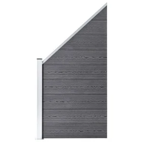 Graues WPC-Zaunelement 95x(105-180) cm von vidaXL, Zaunpaneele - Ref: Foro24-49071, Preis: 145,05 €, Rabatt: %
