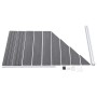 Panel de valla WPC gris 95x(105-180) cm de vidaXL, Paneles de vallas - Ref: Foro24-49071, Precio: 128,36 €, Descuento: %