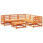 Juego de sofás de jardín 6 pzas madera maciza pino marrón cera de vidaXL, Conjuntos de jardín - Ref: Foro24-3299442, Precio: ...
