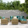 Juego de sofás de jardín 7 pzas madera de pino impregnada de vidaXL, Conjuntos de jardín - Ref: Foro24-3250535, Precio: 498,7...