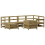 Juego de sofás de jardín 7 pzas madera de pino impregnada de vidaXL, Conjuntos de jardín - Ref: Foro24-3250975, Precio: 487,3...