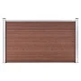 Brauner WPC-Gartenzaun 180x105 cm von vidaXL, Zaunpaneele - Ref: Foro24-49072, Preis: 198,45 €, Rabatt: %