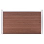 Valla de jardín de WPC marrón 180x105 cm de vidaXL, Paneles de vallas - Ref: Foro24-49072, Precio: 201,25 €, Descuento: %