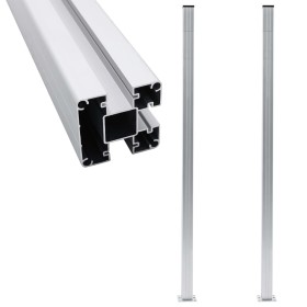 Postes de valla 2 unidades aluminio 185 cm de vidaXL, Postes de cerca - Ref: Foro24-49076, Precio: 151,86 €, Descuento: %